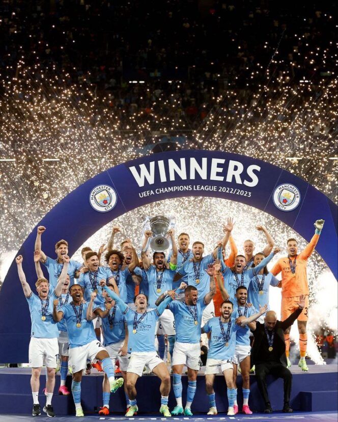 
 Manchester City Juara Liga Champions 2023/2024. [Sumber Foto; Instagram Liga Champions]