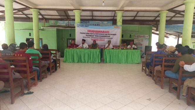 
 Ws Danramil 0823/14 Jatibanteng, Hadir dalam Pembentukan Tim Penjaringan Perangkat Desa
