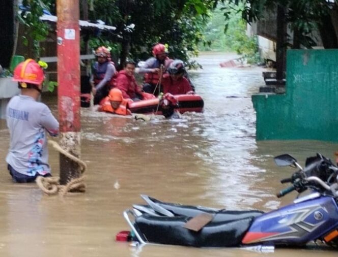 
 Lokasi Banjir Jl. Masjid Al-Makmuriyah, Pejaten Timur, Pasar Minggu, Jakarta Selatan