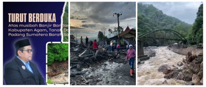 
 Sumbar Berduka, Dilanda Banjir dan Longsor, Bupati Suhatri Bur Mengajak Semua Pihak Bekerjasama dalam Penanganan Bencana 