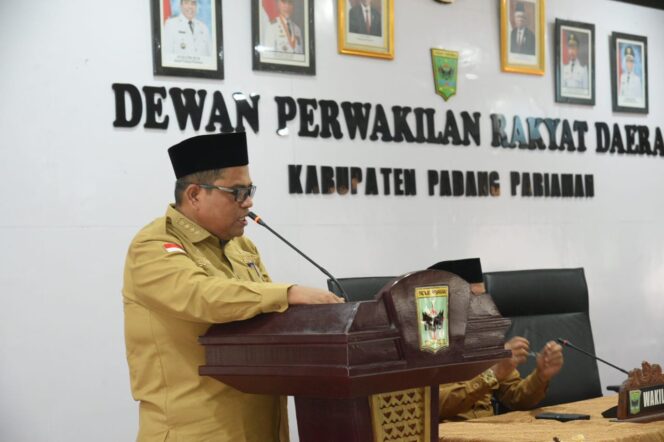 
 RPJPD Tahun 2025-2045 dalam Rapat Paripurna DPRD Padang Pariaman
